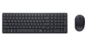 Dell Dell | Cicha klawiatura i mysz | KM555 | Zestaw klawiatury i myszy | Bezprzewodowy | Ukraiński (QWERTY) | Czarny | 2,4 GHz, Blue