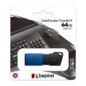 Kingston Kingston | USB 3.2 Flash Drive | DataTraveler Exodia M | 64 GB | USB 3.2 | Czarny/Niebieski