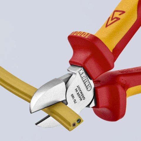KNIPEX SZCZYPCE TNĄCE BOCZNE IZOLOWANE 160MM