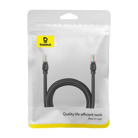 Kabel sieciowy Baseus Ethernet CAT5, 3m (czarny)
