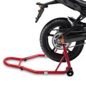 Stojak motocyklowy czerwony uchwyt podnośnik 200kg tylne koło 21-34cm motor