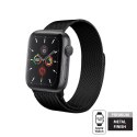 ND38_CRG-40MST-BLK Crong Milano Steel - Pasek ze stali nierdzewnej do Apple Watch 38/40 mm (czarny)