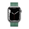 ND38_CRG-44MST-GRN Crong Milano Steel ? Pasek ze stali nierdzewnej do Apple Watch 42/44/45 mm (zielony)
