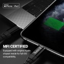 ND38_CRG-AL15USCL-BLK Crong Armor Link ? Kabel MFi z USB-C na Lightning w oplocie 150cm (czarny)