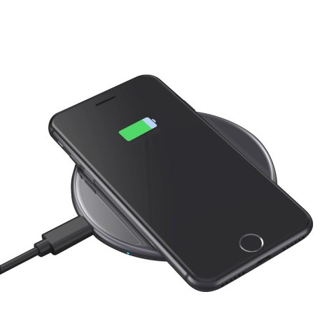 ND38_CRG-PS15W-BLK Crong PowerSpot Fast Wireless Charger ? Bezprzewodowa ładowarka Qi 15W USB-C (Shadow Black)