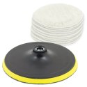Tarcza tarczka polerska do Polerowania dysk 180mm 10 futer polerskich