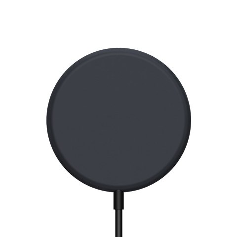 ND38_CRG-MS15W-GRP Crong MagSpot Wireless Charger - Aluminiowa ładowarka MagSafe 15W (Graphite)