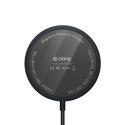 ND38_CRG-MS15W-GRP Crong MagSpot Wireless Charger - Aluminiowa ładowarka MagSafe 15W (Graphite)
