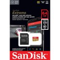 ND38_SDSQXAH-064G-GN6MA SanDisk Extreme microSDXC - Karta pamięci 64 GB A2 V30 UHS-I U3 170/80 MB/s z adapterem