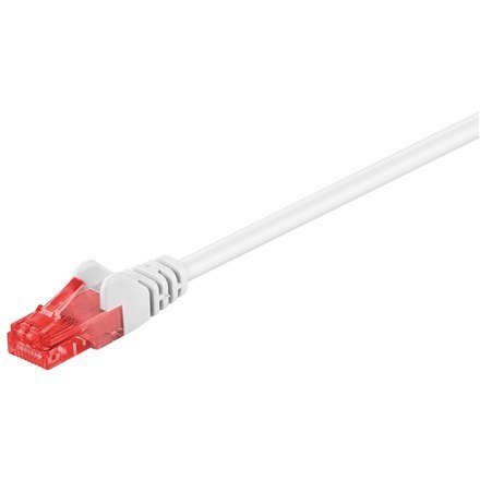 Goobay Kabel krosowy | 68636 CAT 6 U/UTP | PVC AWG 24/7 | Długość kabla: 3 m | Biały