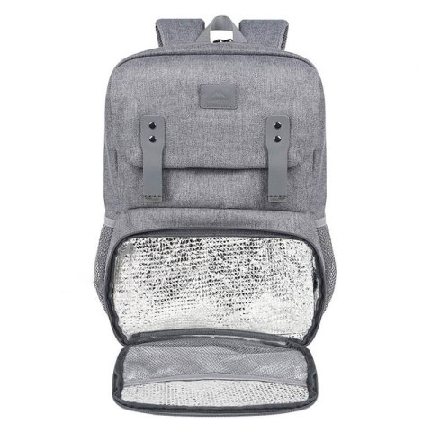 Plecak na laptopa / Torba na lunch 15.6'' Matein 1161 Szary USB