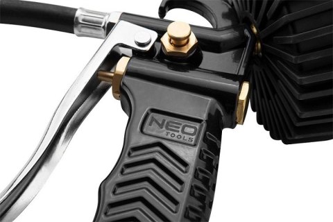 NEO PISTOLET DO POMPOWANIA Z MANOMETREM O 63MM,DŁUGA KOŃCÓWKA