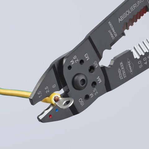 KNIPEX SZCZYPCE DO ZAGNIATANIA ZŁĄCZEK KABLOWYCH 0,5-6,0 MM