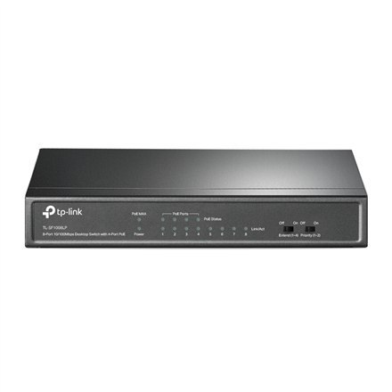TP-LINK TP-LINK | Switch | TL-SF1008LP | Niezarządzalny | Desktop | Porty 10/100 Mb/s (RJ-45) w ilości 8 | Porty 1 Gb/s (RJ-45) w ilości