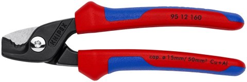 KNIPEX NOŻYCE DO KABLI STEPCUT 160MM