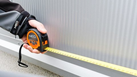 NEO MIARA ZWIJANA STALOWA 8M/25MM MAGNES