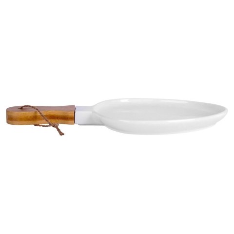 Talerz Taca do Serwowania Sałatek Przekąsek Porcelana NAVA 34,5 x 21 cm