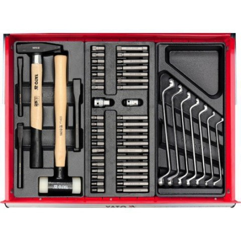 YATO SZAFKA SERWISOWA NA KÓŁKACH + NARZEDZIA 177 CZĘŚCI