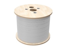 Kabel U/UTP kat.6, sieciowy, skrętka, LSOH, B2ca 4PR, 1Gb/s (10Gb/s do 55m), gwarancja 10 lat, szary, 500m - Q-LANTEC