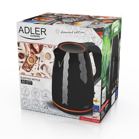 AD 1277 black Czajnik plastikowy 1,7 l