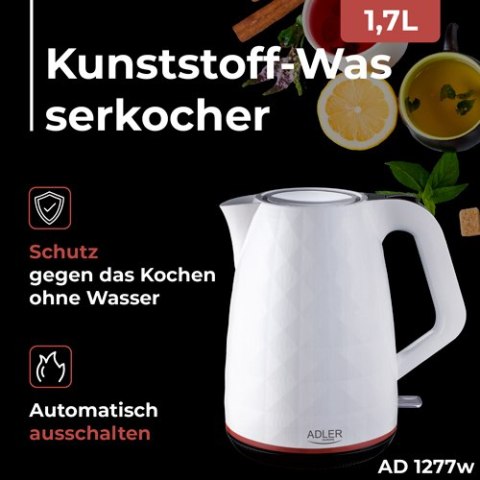 AD 1277 white Czajnik plastikowy 1,7 l