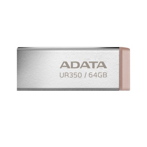 ADATA ADATA | Pamięć USB | UR350 | 64 GB | USB 3.2 Gen1 | Brązowa