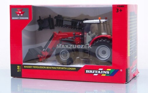 TOMY Massey Ferguson 6616 traktor + ładowacz 43082