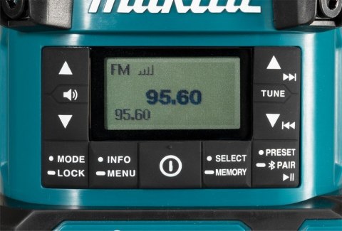 MAKITA ODBIORNIK RADIOWY Z LAMPĄ I LATARKĄ 40VMAX XGT 0*AH