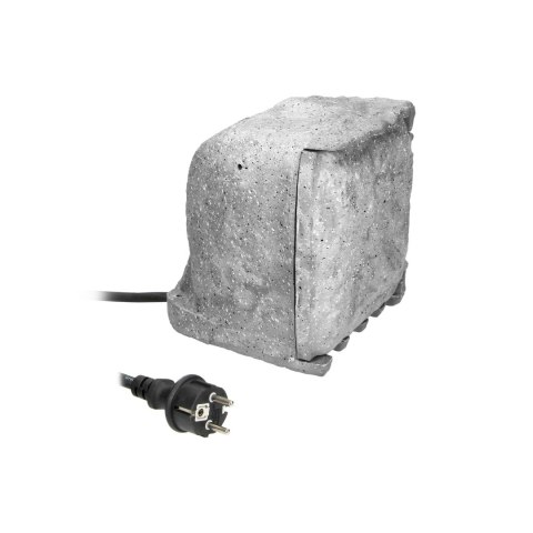 Gniazdo ogrodowe KAMIEŃ, 4x2P+Z (schuko), kabel gumowy H07RN-F 3x1,5mm?, 3m, 2 tryby pracy: automatyczny (max.1100W)/ręczny (max