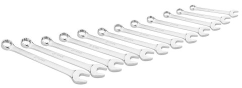 Klucze płasko-oczkowe 13-32 mm, zestaw 12 szt.