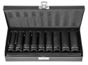 Nasadki udarowe 1/2", E10 - E24, zestaw 9 szt., CrMo