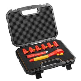 Klucze nasadowe 1000V, 8 szt.
