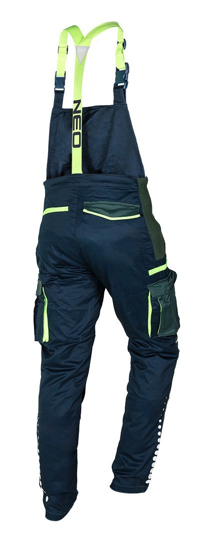 Ogrodniczki robocze PREMIUM, 62% bawełna, 35% poliester, 3% elastan, rozmiar XXL