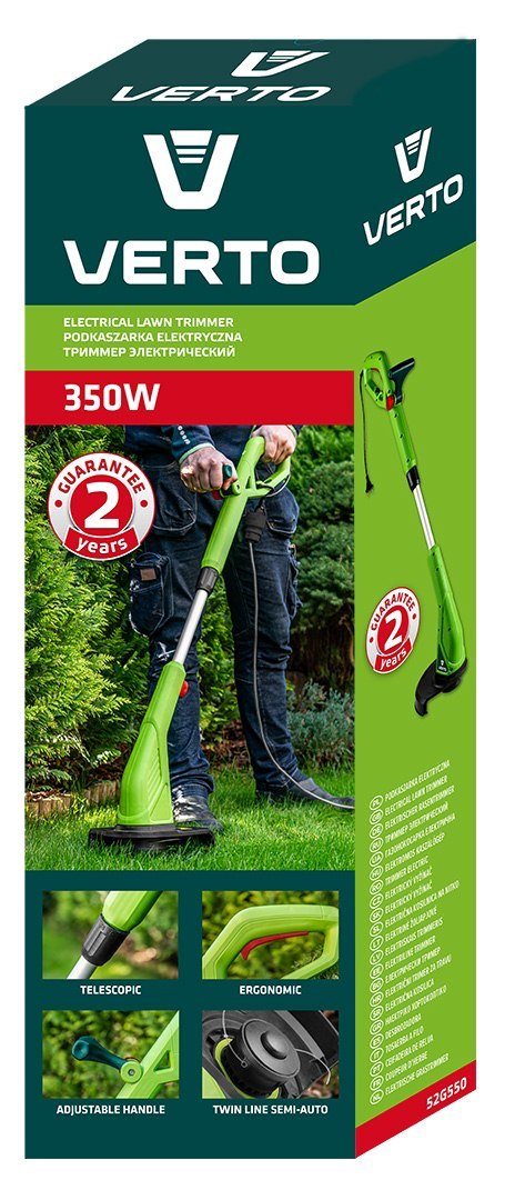 Podkaszarka 350W, szerokość koszenia 250 mm