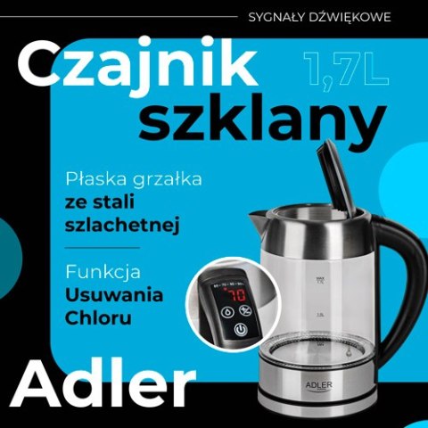 AD 1247 Czajnik szklany 1,7 l z regulacją temp.