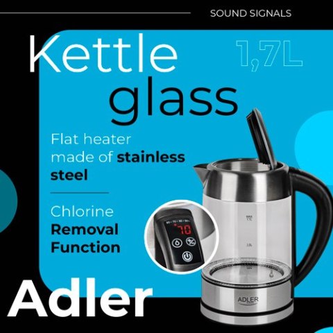 AD 1247 Czajnik szklany 1,7 l z regulacją temp.