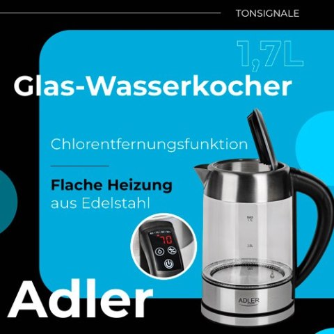 AD 1247 Czajnik szklany 1,7 l z regulacją temp.