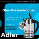 AD 1247 Czajnik szklany 1,7 l z regulacją temp.