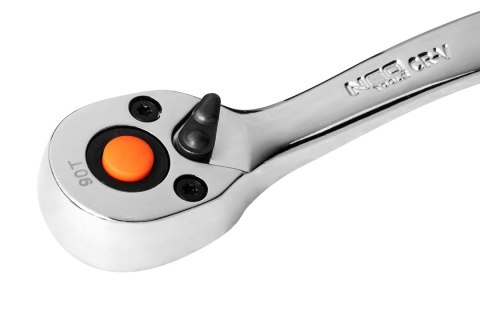 Zestaw kluczy nasadowych 1/4", 46 szt., CrV