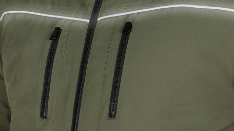 Kurtka ocieplana z kapturem OUTDOOR, zielona, rozmiar L