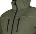 Kurtka ocieplana z kapturem OUTDOOR, zielona, rozmiar L