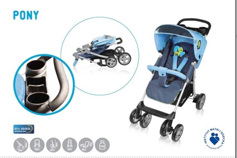 BABY DESIGN PONY NEW 02 Wózek Spacerowy