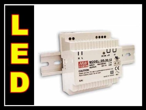 MW DR-30-12 Zasilacz na szynę DIN 12V 2A