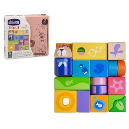CHICCO 05165 Zestaw klocków drewnianych 23 el.