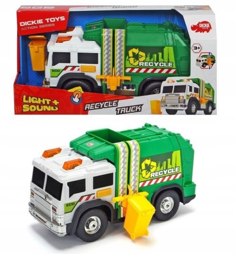 Dickie śmieciarka zielona 30cm św/dźw 330-6006