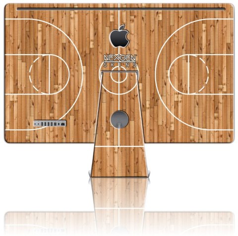 ND38_IMAC270029 Nexgen Skins - Zestaw skórek na obudowę z efektem 3D iMac 27 (Hardwood Classic 3D)
