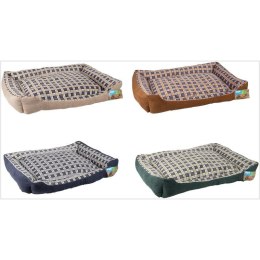 ND38_8711252180106BLACK Miękkie legowisko kanapa dla psa 90 x 70 x 20 cm roz. XL (granatowy)