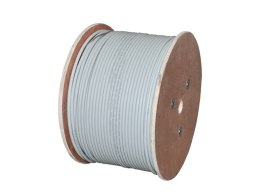Kabel S/FTP kat.7, teleinformatyczny, LSOH, Dca 4x2x23 AWG, 10Gb/s, 1000 MHz, gwarancja 25 lat, certyfikat INTERTEK ETL, szary, 