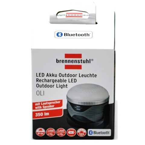 Lampka z głośnikiem bluetooth IP44 wbudowany akumulator LED 350lm OLI 310