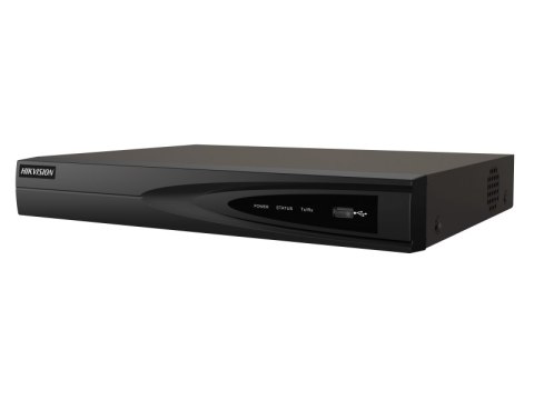 Rejestrator NVR DS-7604NI-K1(C) posiada 4 wejść wideo IP do 8MP; pasmo przychodzące 40 Mbps, pasmo wychodzące 80 Mbps; Tryb wyjś